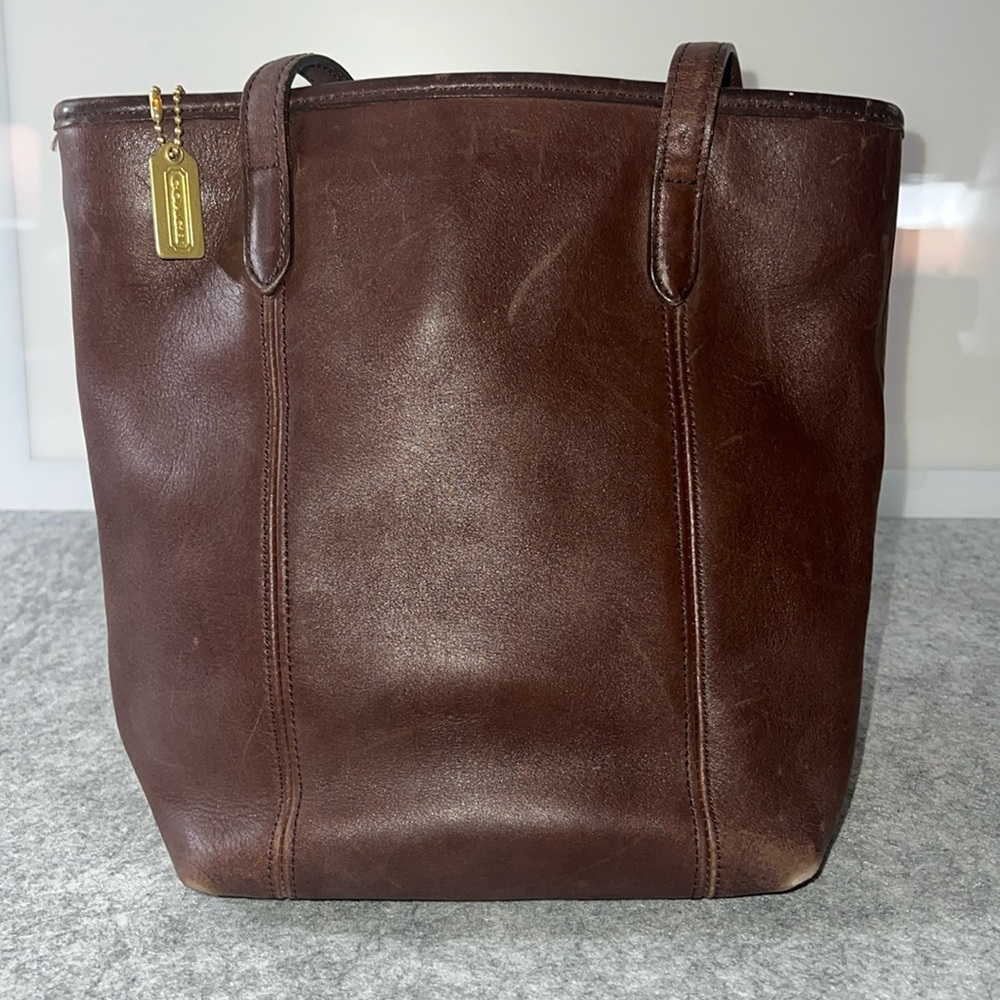 Coach leather handbag